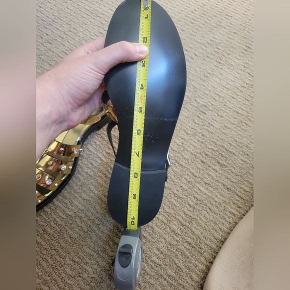 Sandro Gold Studded Fisherman Greek Strappy 39 - Picture 6 of 12